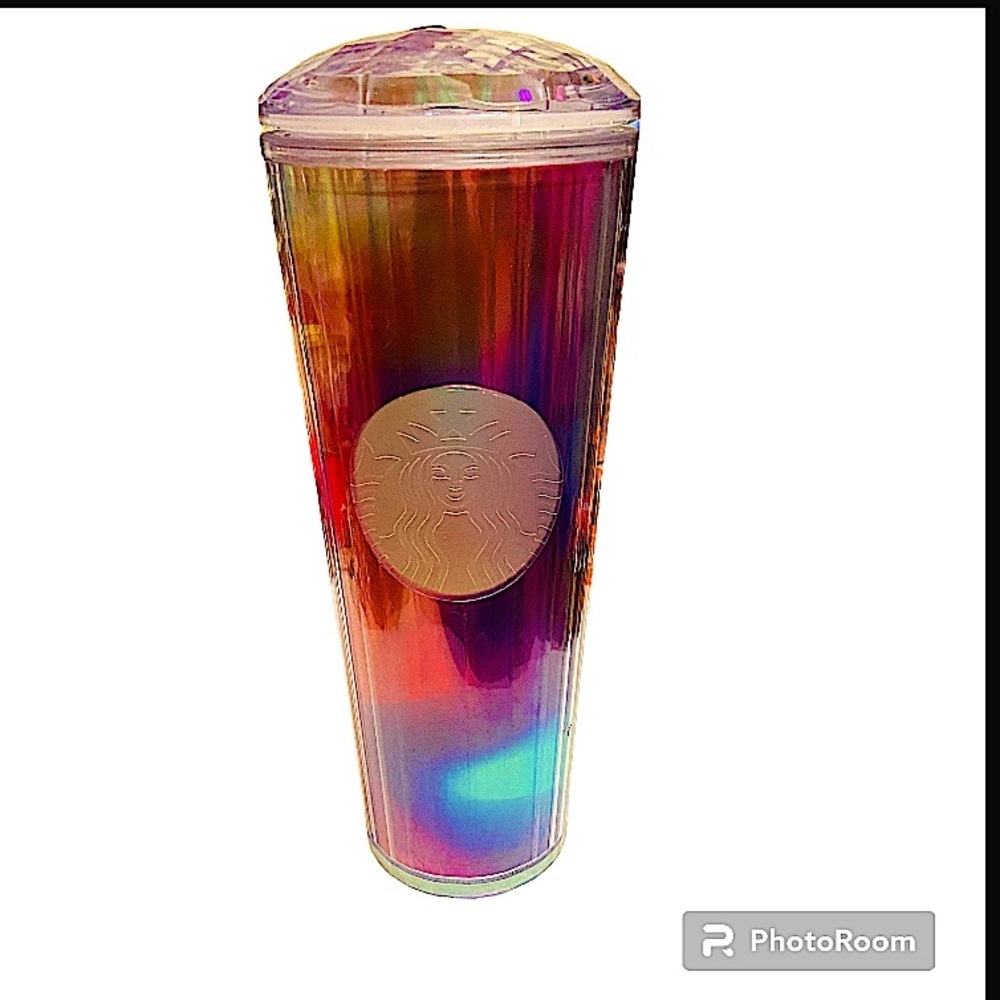Starbucks Summer 2021 Iridescent Kaleidoscope Dome 24oz Cold Cup Tumbler